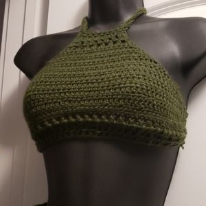 Two piece skirt and crop/bra top